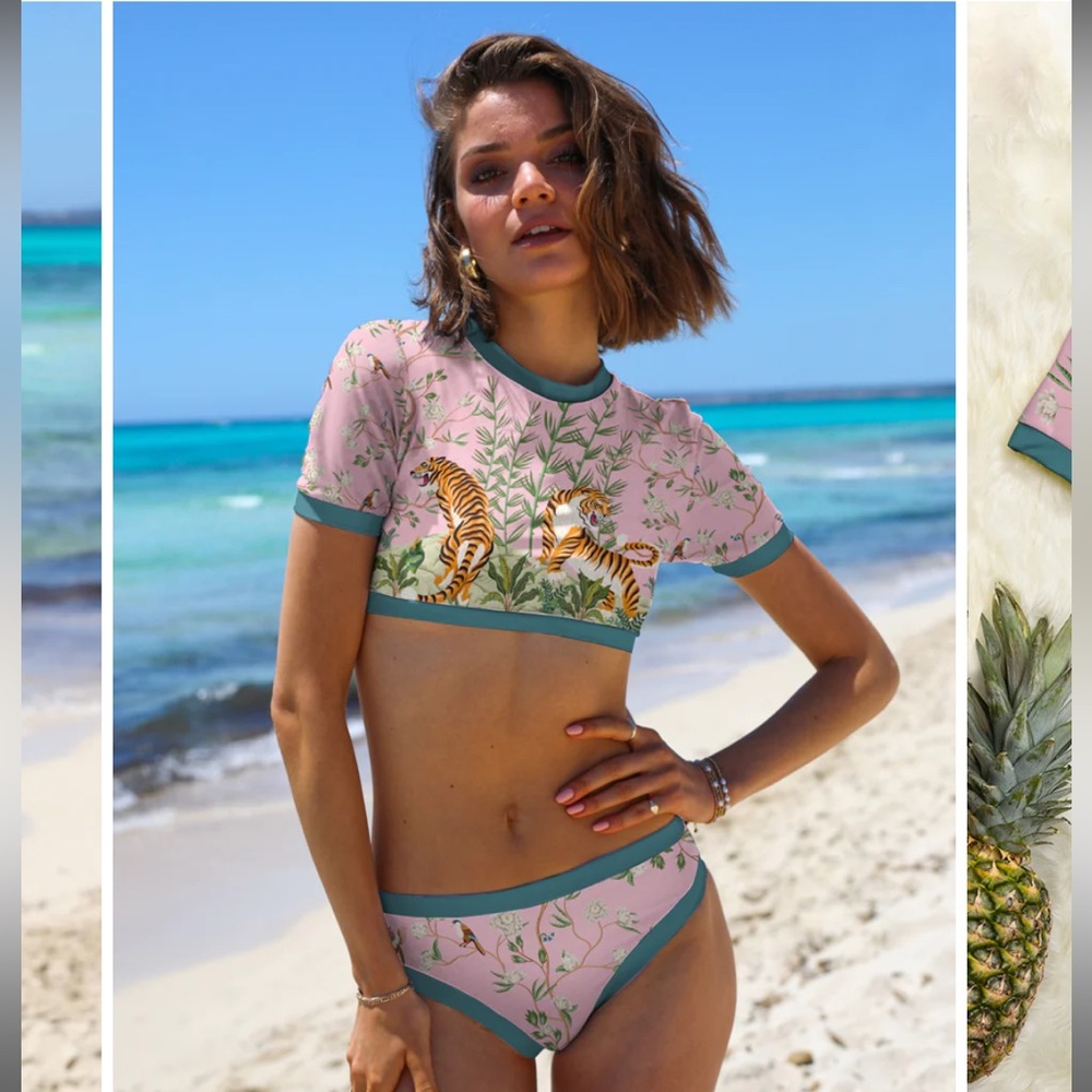 Averie Bikini Crop Top Set